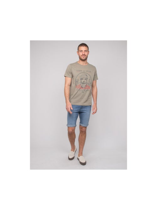 T-shirt coton motifs NAVIROL - Kiabi