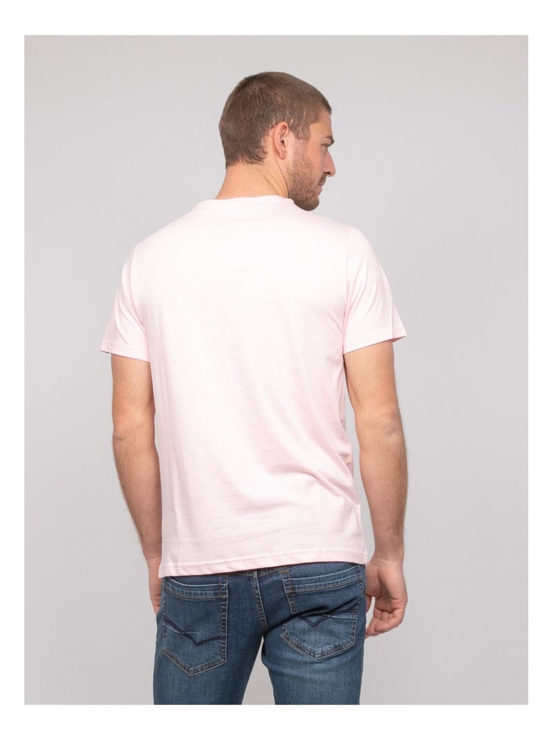 T-shirt coton motifs NELIOTE Rose - Kiabi