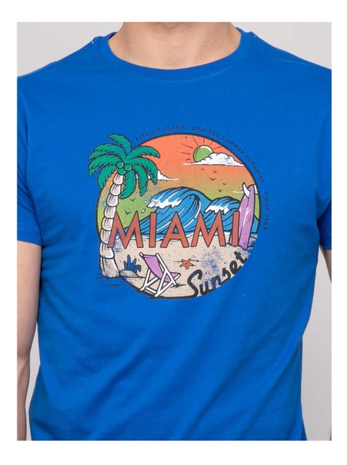 T-shirt coton motifs NOPICALE - Kiabi