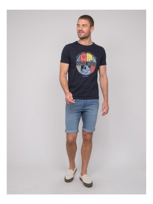 T-shirt coton motifs NORDOIT - Kiabi