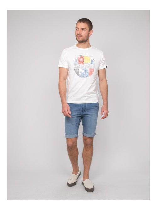 T-shirt coton motifs NORDOIT - Kiabi