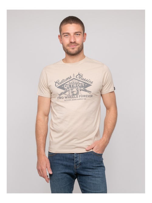 T-shirt coton motifs NOUPARIX - Kiabi