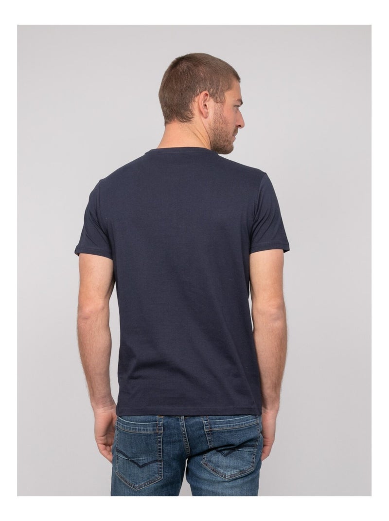 T-shirt coton motifs NOUPARIX Bleu marine - Kiabi
