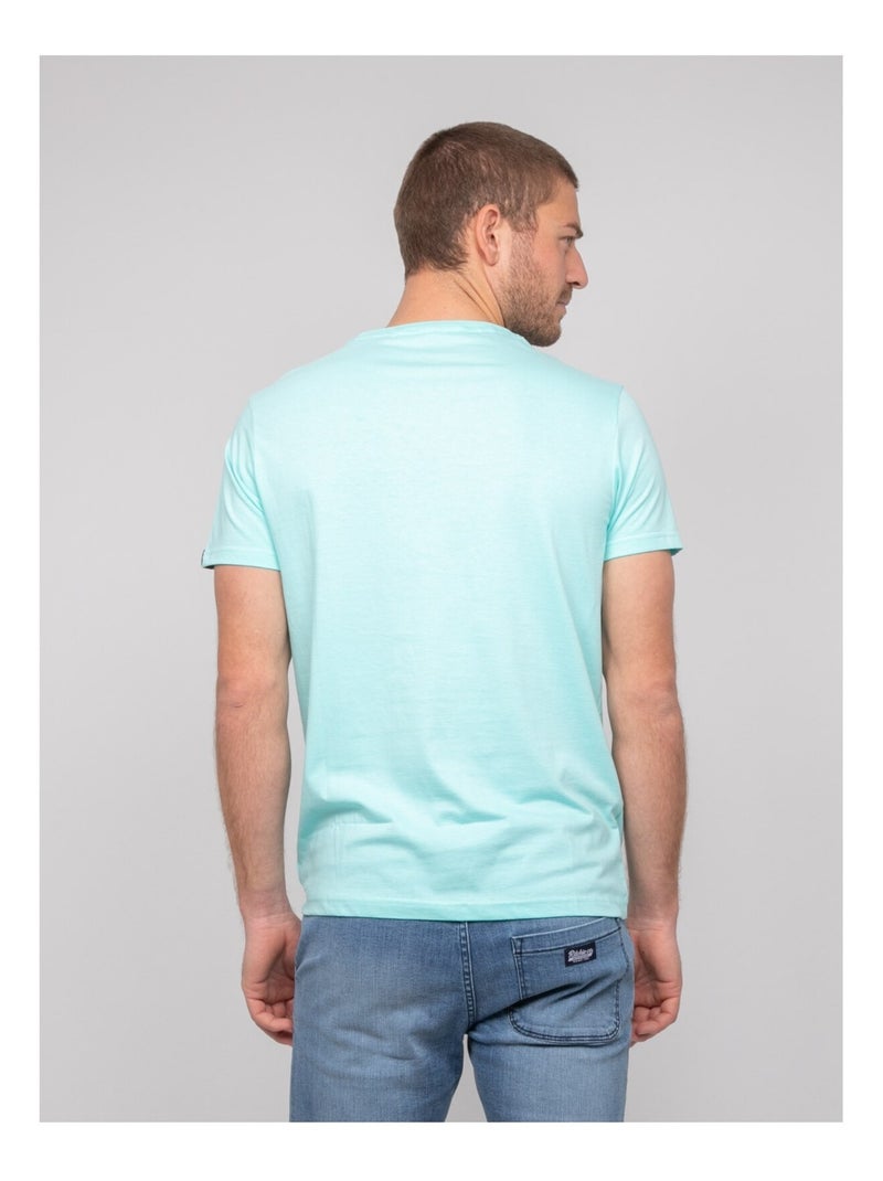 T-shirt coton motifs NOURITO Bleu ciel - Kiabi