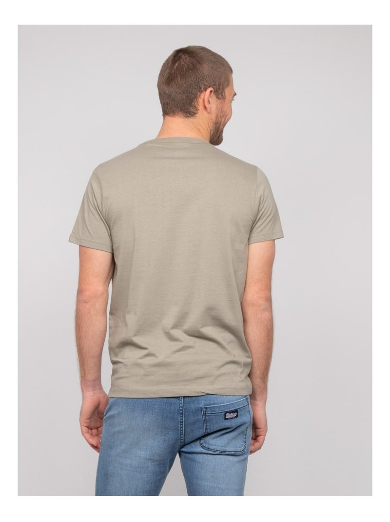 T-shirt coton motifs NOURITO Kaki - Kiabi