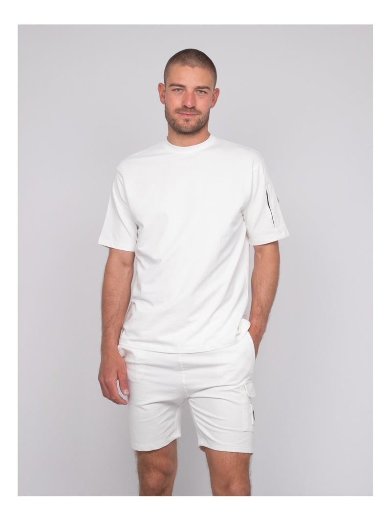 T-shirt coton NIPARA Ecru - Kiabi