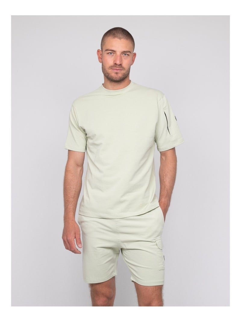 T-shirt coton NIPARA Vert pistache - Kiabi