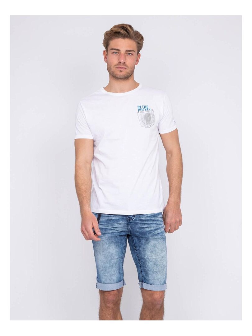 T-shirt coton organique NAMPTY Blanc - Kiabi
