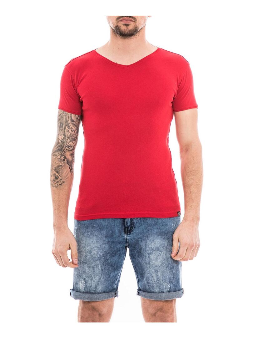 T-shirt coton organique WORKAWAY Rouge - Kiabi
