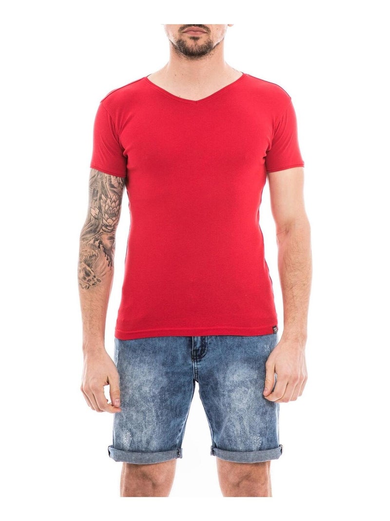 T-shirt coton organique WORKAWAY Rouge - Kiabi