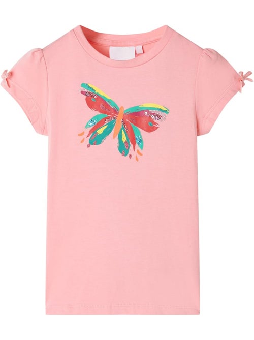 T-shirt coton papillon avec nœuds et paillettes - vidaxl - Kiabi T-shirt coton papillon avec nœuds et paillettes - vidaxl - Kiabi