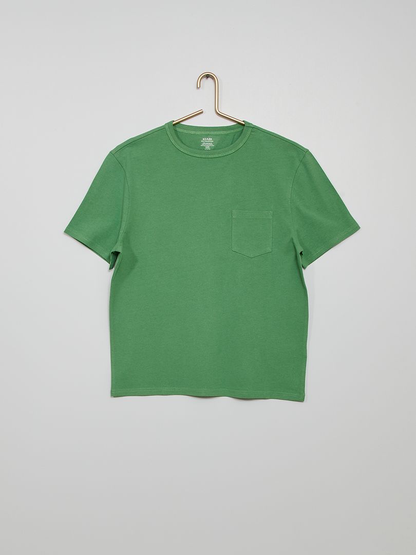 T-shirt coton vert - Kiabi