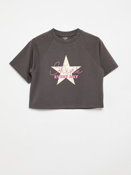 T-shirt coupe loose à manches courtes - Kiabi T-shirt coupe loose à manches courtes - Kiabi