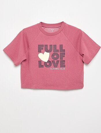 T-shirt coupe loose à manches courtes