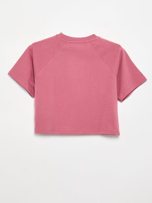 T-shirt coupe loose à manches courtes - Kiabi