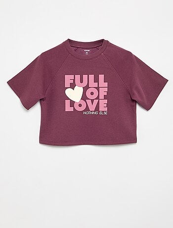 T-shirt coupe loose à manches courtes