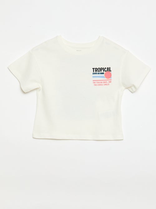 T-shirt coupe loose imprimé dos & poitrine - Kiabi T-shirt coupe loose imprimé dos & poitrine - Kiabi