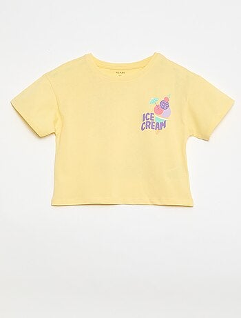 T-shirt coupe loose imprimé dos & poitrine