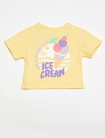 T-shirt coupe loose imprimé dos & poitrine