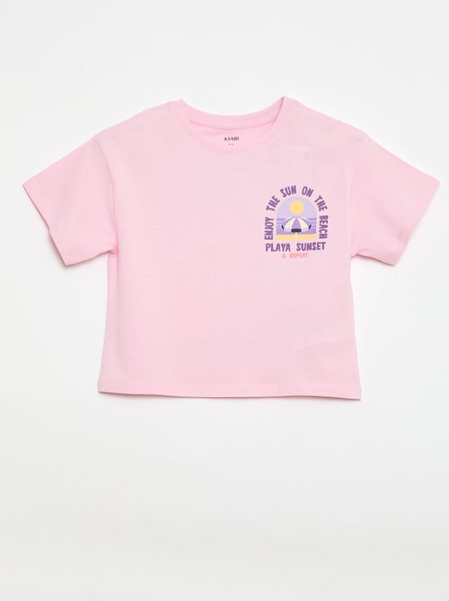 T-shirt coupe loose imprimé dos & poitrine - Kiabi T-shirt coupe loose imprimé dos & poitrine - Kiabi