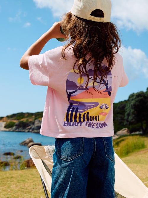 T-shirt coupe loose imprimé dos & poitrine - Kiabi T-shirt coupe loose imprimé dos & poitrine - Kiabi