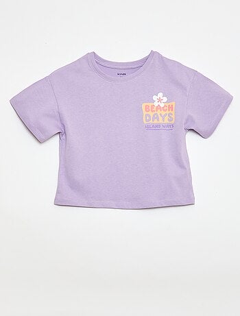 T-shirt coupe loose imprimé dos & poitrine
