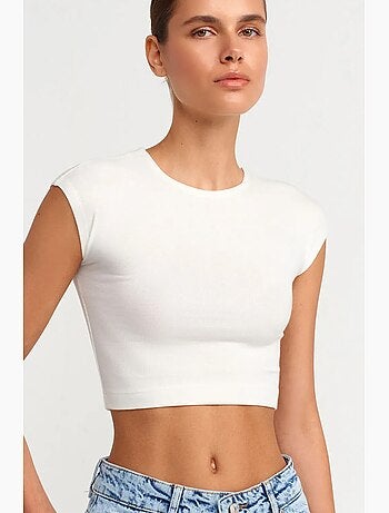 T-shirt court ajusté jersey manches courtes dilvin