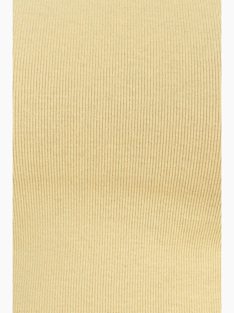 T-shirt court ajusté jersey manches courtes dilvin Jaune citron - Kiabi