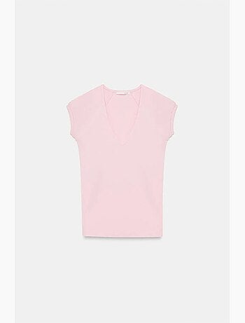 T-shirt court ajusté jersey manches courtes dilvin