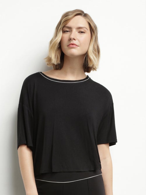 T-Shirt Court Col Rond Dim Move - Kiabi