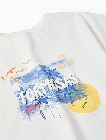 T-shirt Court en Coton