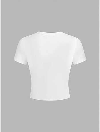 T-shirt court en coton imprimé hiccup