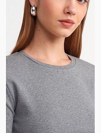 T-shirt court femme coupe ajustée dilvin