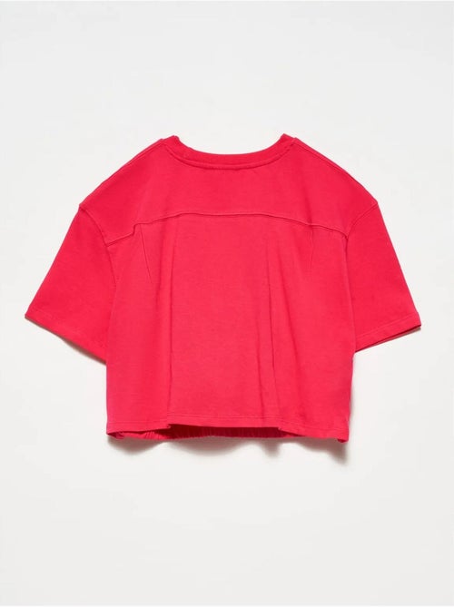T-shirt court femme en coton à col rond dilvin - Kiabi T-shirt court femme en coton à col rond dilvin - Kiabi
