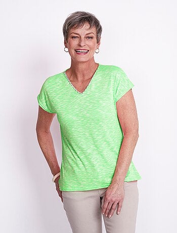 T-shirt court fluo