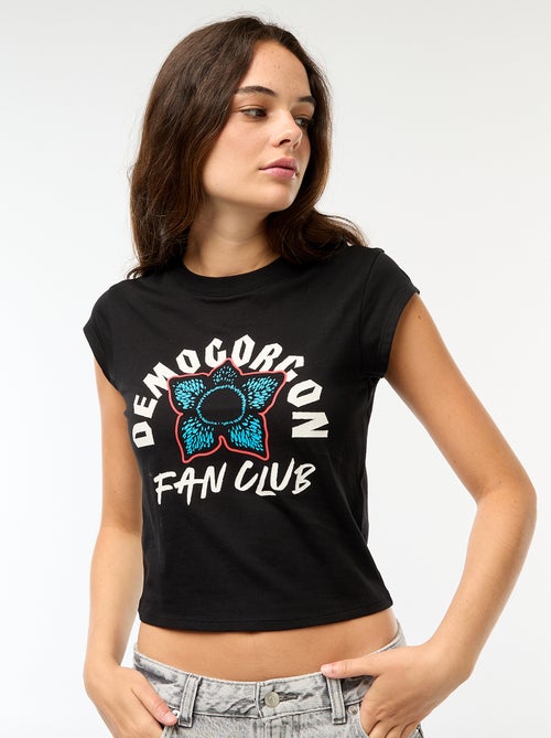 T-shirt court imprimé fantaisie - Kiabi