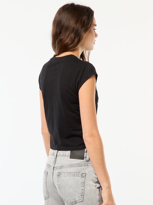 T-shirt court imprimé fantaisie - Kiabi