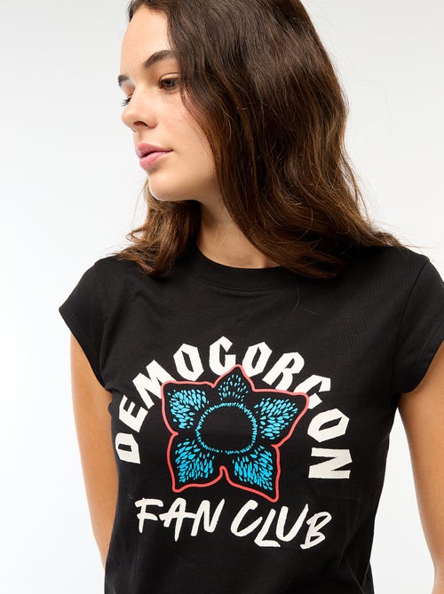 T-shirt court imprimé fantaisie - Kiabi