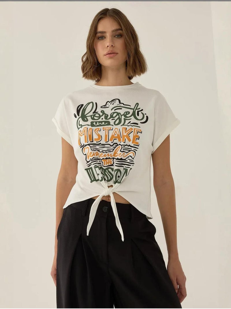 T-shirt court imprimé hiccup Blanc - Kiabi