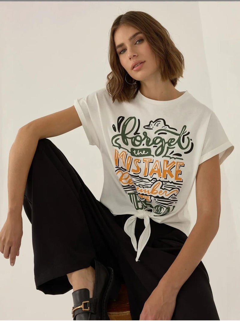 T-shirt court imprimé hiccup Blanc - Kiabi