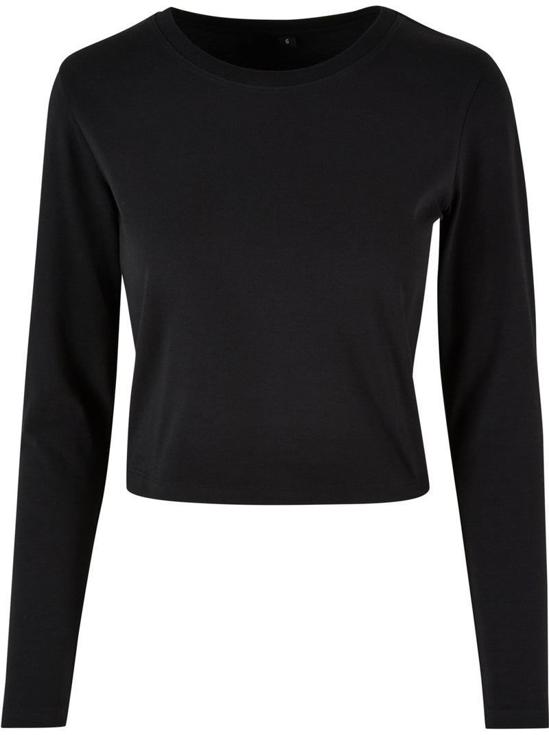 T-shirt court manches longues - build your brand Noir - Kiabi