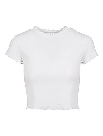 T-shirt court motif/style côtelé - urban classics