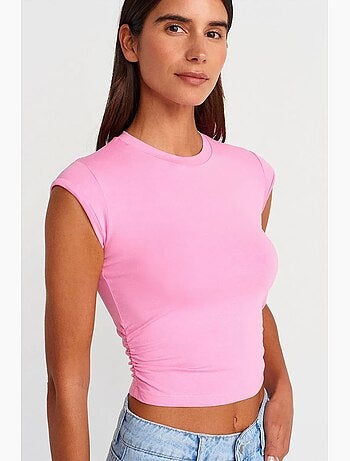 T-shirt court sans manches femme dilvin