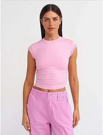Dilvin t-shirt court sans manches femme