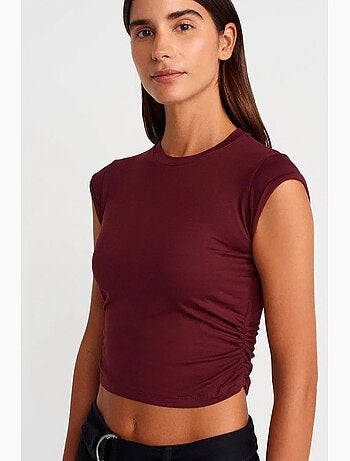 T-shirt court sans manches femme dilvin