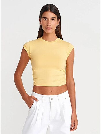 T-shirt Court Sans Manches Femme