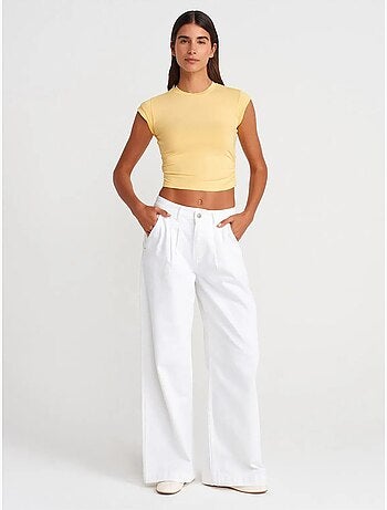 T-shirt Court Sans Manches Femme