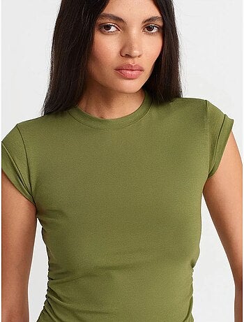 T-shirt Court Sans Manches Femme