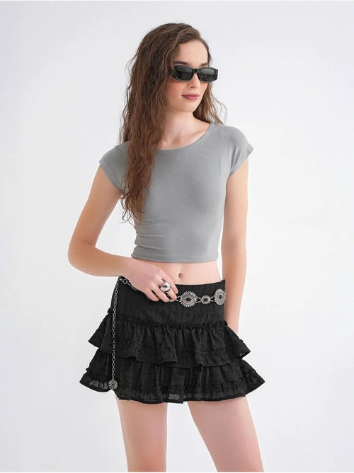 T-shirt court slim fit avec élastique mixray - Kiabi T-shirt court slim fit avec élastique mixray - Kiabi