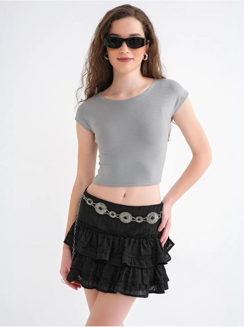 T-shirt court slim fit avec élastique mixray - Kiabi T-shirt court slim fit avec élastique mixray - Kiabi